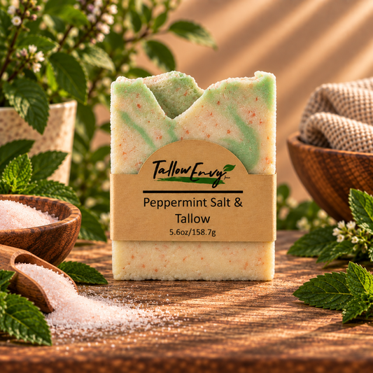 Peppermint & Salt Tallow Soap
