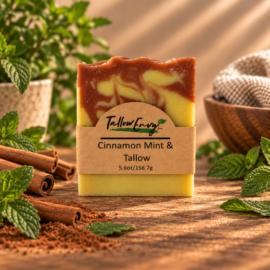 Cinnamon Mint Tallow Soap