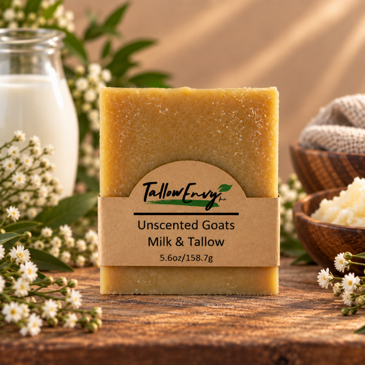 Unscented Goats Milk and Tallow Soap