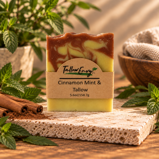 Cinnamon Mint Tallow Soap