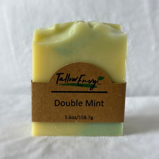Double Mint Tallow Soap Bar by Tallow Envy Inc. – Refreshing Handmade Mint Soap Bar