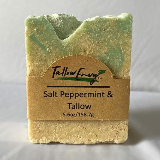 Peppermint & Salt Tallow Soap