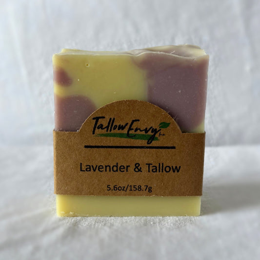 Lavender Tallow Soap Bar by Tallow Envy Inc. – Calming & Moisturizing Natural Cleanser