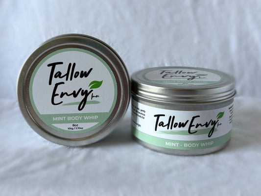 Mint Body Whip by Tallow Envy Inc. – Cooling Tallow Moisturizer for Refreshed Skin
