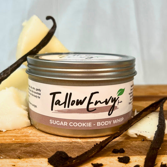 Sugar Cookie Body Whip by Tallow Envy Inc. – Vanilla Tallow Moisturizer for Soft Skin